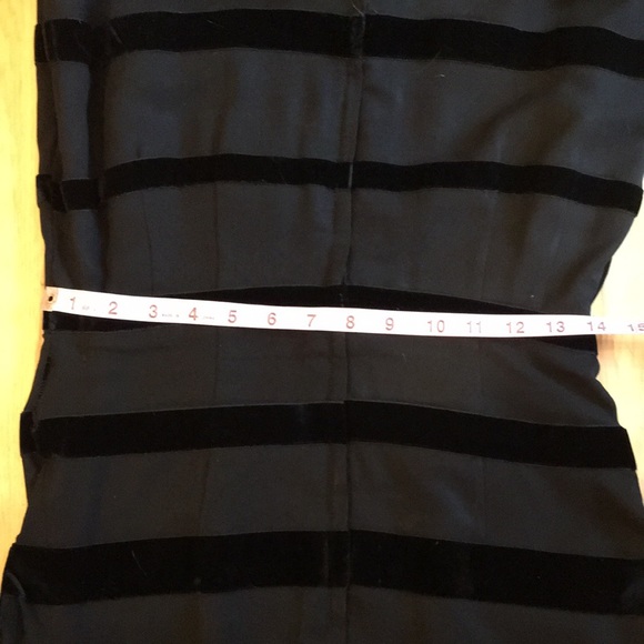 Vintage 40-50’s blk dress w velvet bows - Picture 5 of 9